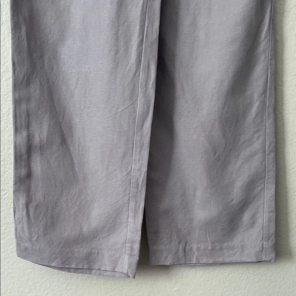 NWOT Aritzia Wilfred London Grey Linen Blend Wider the Effortless Pant in Size 6